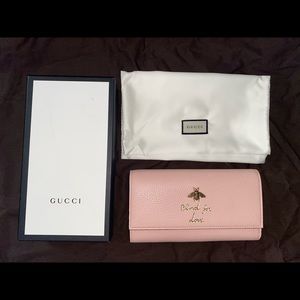 Pink Gucci wallet